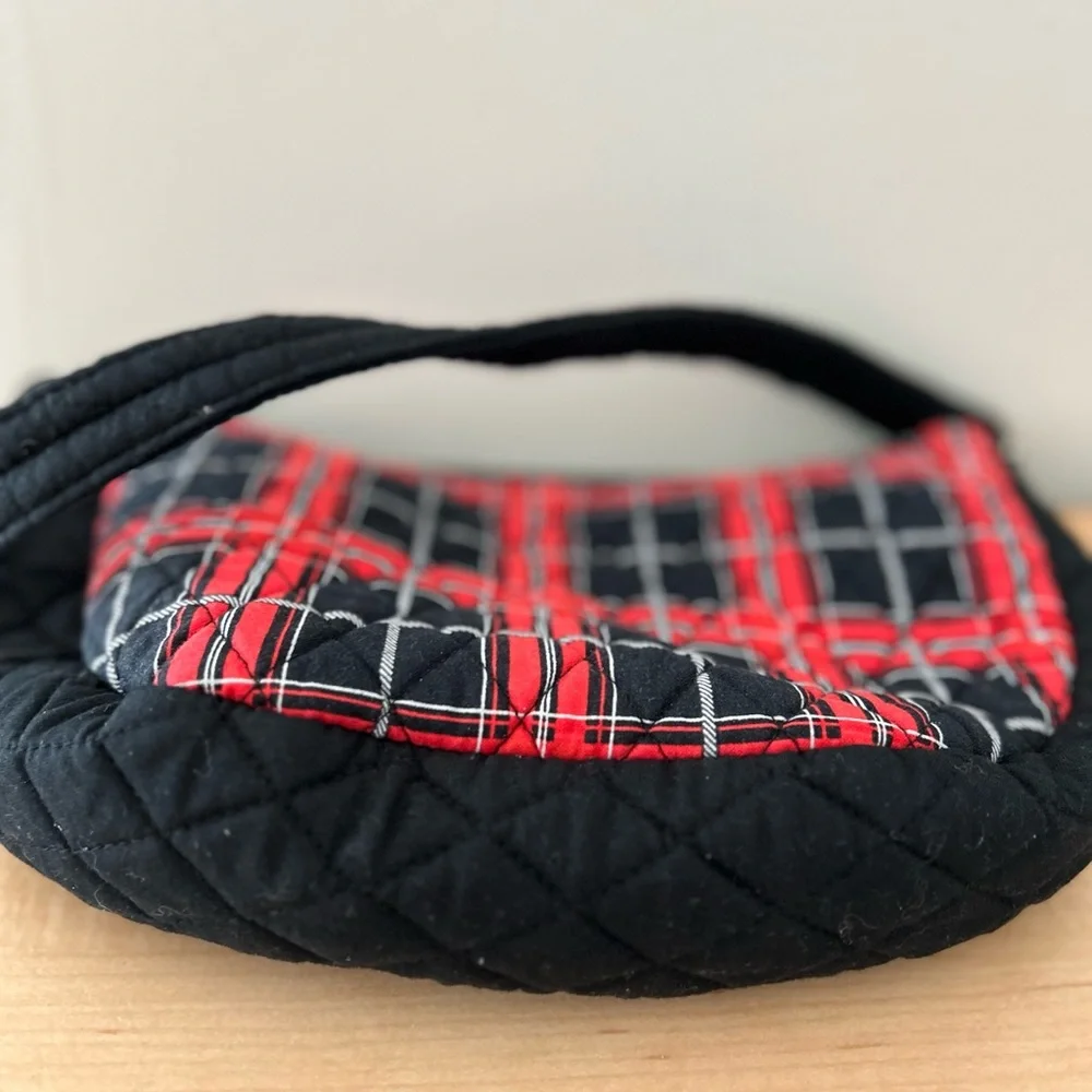 NC State Wolfpack Plaid Purse Black Red